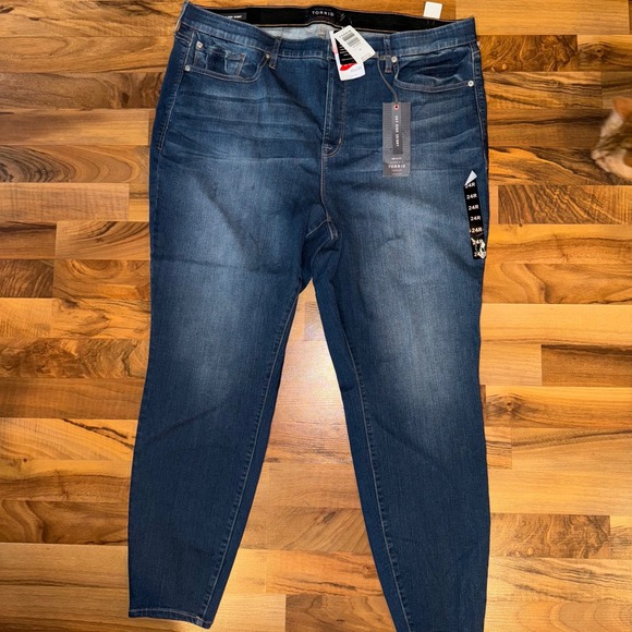 torrid Denim - Torrid Premium Sky High Skinny Jeans 24R Plus Size Dark Wash‎ Denim NWT classic